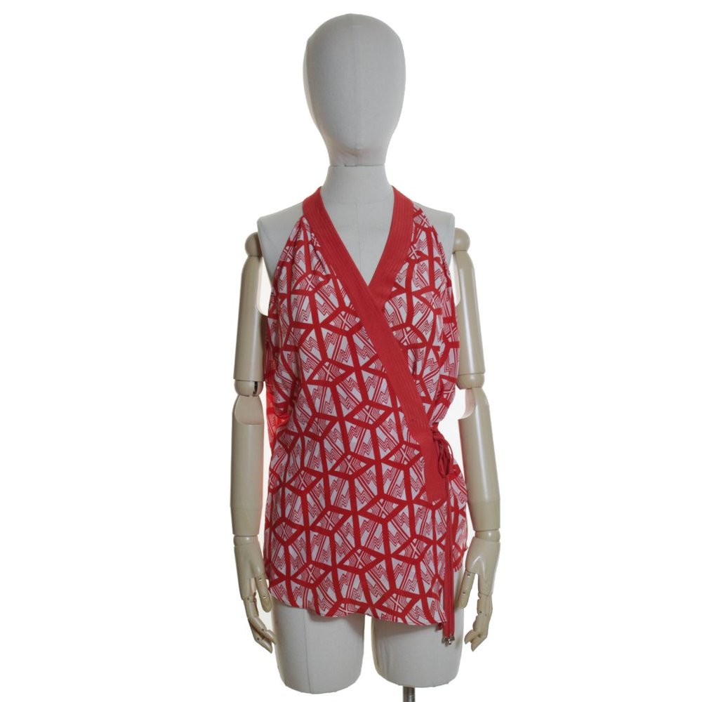 Anthropologie Catalyst Silk Wrap Top